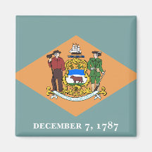 Estado de bandeira de Delaware Imã