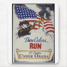Estas cores funcionadas (Obama) Mouse Pads