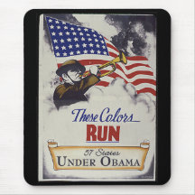 Estas cores funcionadas (Obama) Mousepad
