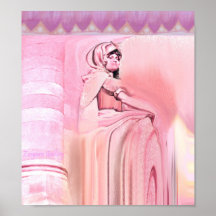 Estátua cor-de-rosa posters