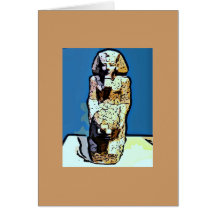 Estátua do egípcio dos desenhos animados cartoes