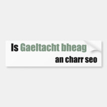 Este carro é um Gaeltacht pequeno Adesivo