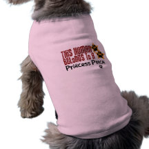 Este ser humano pertence a uma princesa Cão Roupas Pet