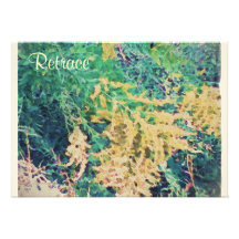 Estes Wildflowers de setembro das estações do silê Convites Personalizado