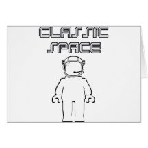 Estilo clássico Minifig de Banksy do espaço Cartao
