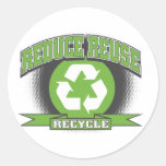 Estilo do esporte do reciclar adesivos