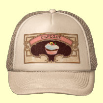 Estilo do Victorian da bandeira do cupcake bonés
