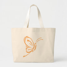 Estilo elegante do tatuagem da borboleta bolsa para compras