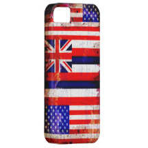 Estilo Havaí do Grunge e bandeiras dos EUA Capas De iPhone 5 Case-Mate