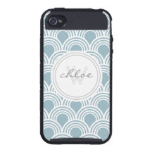 Estilo Shell de Gatsby do art deco grande personal Capa iPhone 4