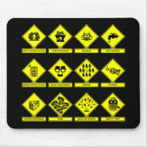 Estrada das ameaças Mousepad mousepads