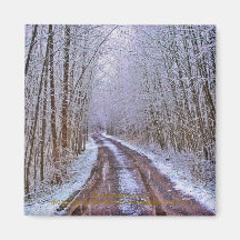 Estrada e ímã da neve ima