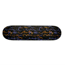 Estradas de enrolamento amarelas azuis do skate