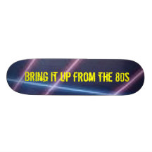 estranho, traga-o acima do anos 80 skate personalizado