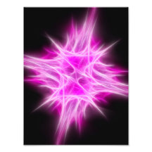 Estrela 1 do rosa quente impressão fotográficas