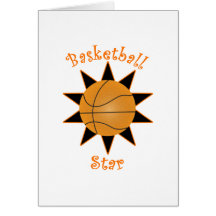 Estrela de basquetebol cartões