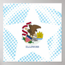 Estrela de Illinois Poster