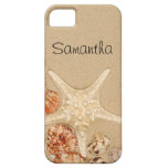 Estrela do mar na caixa personalizada areia do iPh Capas De iPhone 5 Case-Mate