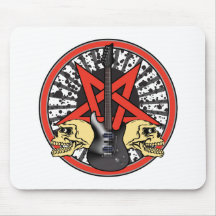 Estrela do rolo da rocha n mousepad