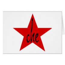 Estrela do vermelho de Che! Cartões