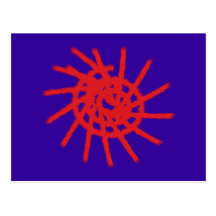 Estrela espiral star spiral cartao postal