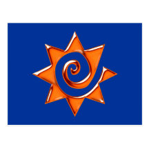 Estrela espiral star spiral cartoes postais