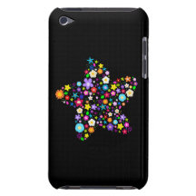 Estrela floral colorida bonito capas iPod Case-Mate