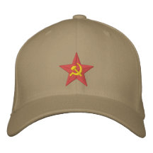 Estrela soviética boné bordado