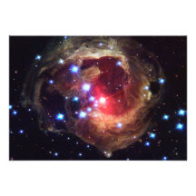 Estrela variável vermelha de V838 Monocerotis V838 Convite Personalizados