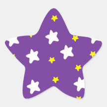 Estrelas felizes roxas adesivos em forma de estrelas