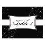 Estrelas pretas & brancas do cartão de casamento d convite personalizados