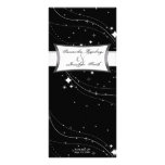 Estrelas pretas & brancas do programa do casamento panfleto informativo