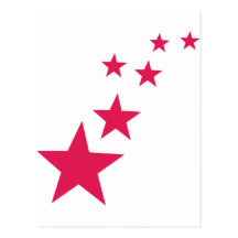 estrelas roxas cartão postal