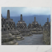Estruturas de Bell, Borobudur, Java, Indonésia Panfleto Personalizados