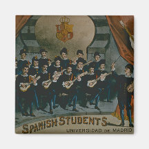 "Estudantes espanhóis, universidade de Madrid" (co Imã De Refrigerador