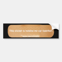 Etiqueta Bandaid engraçada do carro Adesivos