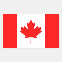 Etiqueta canadense da bandeira adesivos