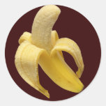 Etiqueta da banana adesivos redondos
