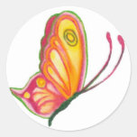 Etiqueta da borboleta adesivo