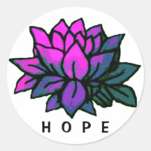 Etiqueta da esperança de Lotus Adesivos
