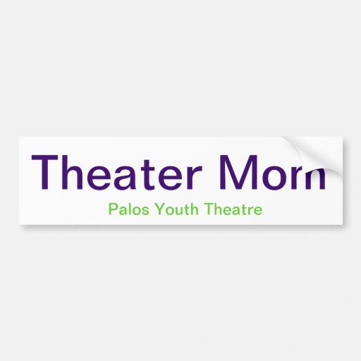Etiqueta da mam u00e3 do teatro adesivo para carro Zazzle Como Fazer Adesivos De Oncinha ~ Etiqueta da mam u00e3 do teatro adesivo para carro Zazzle