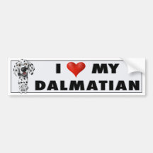 Etiqueta Dalmatian do amor Adesivo
