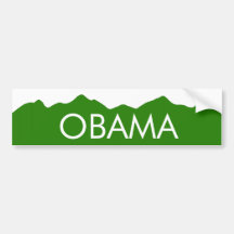 Etiqueta das montanhas de Colorado Obama Adesivos
