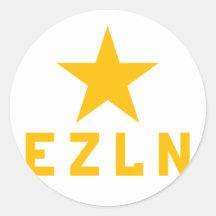 Etiqueta de EZLN Zapatista Adesivo Redondo