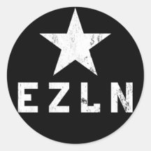 Etiqueta de EZLN Zapatista Adesivos Redondos