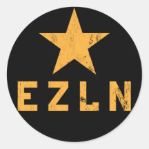 Etiqueta de EZLN Zapatista Adesivo Em Formato Redondo