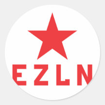 Etiqueta de EZLN Zapatista Adesivos Em Formato Redondos