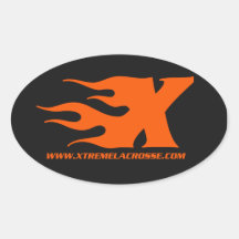 ETIQUETA DO LACROSSE DE XTREME ADESIVOS OVAIS