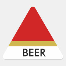 Etiqueta do triange da CERVEJA Adesivo Triângulo