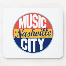 Etiqueta do vintage de Nashville Mouse Pad